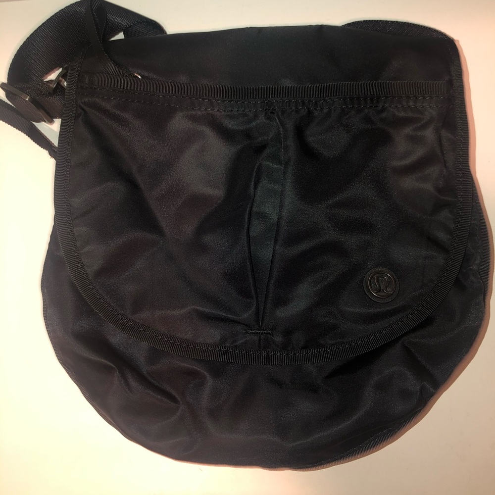 Black Lululemon cross body bag